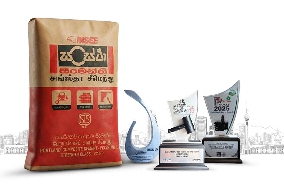 INSEE Sanstha Cement crowned Sri Lanka’s Most Awarded Cement Brand in 2025